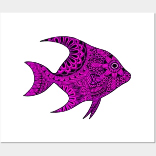 Fish (Pink) Posters and Art